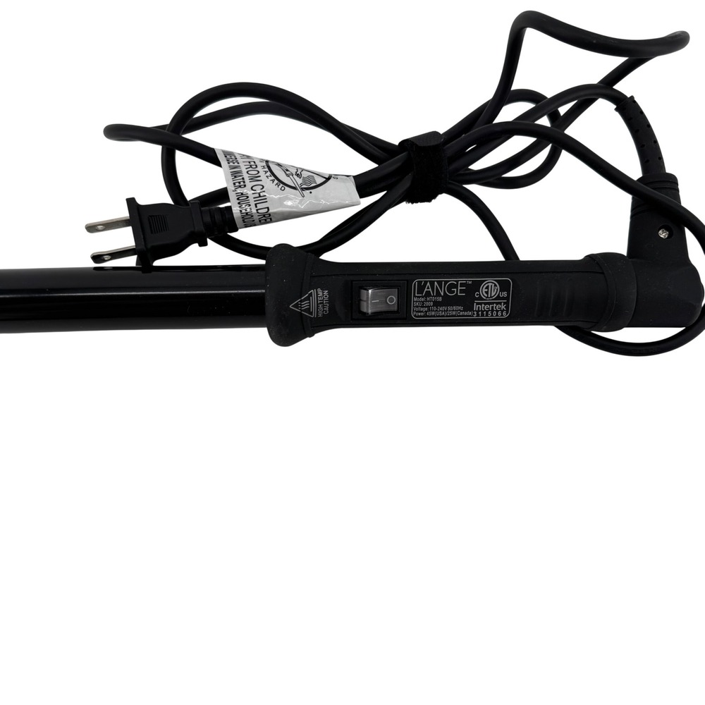 L'Ange HT015B Curling Wand‎ Women OS Black Ceramic Tourmaline Hair Styling Tool